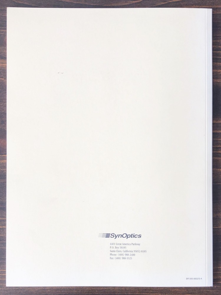 1991 Synoptics Communications Annual Report