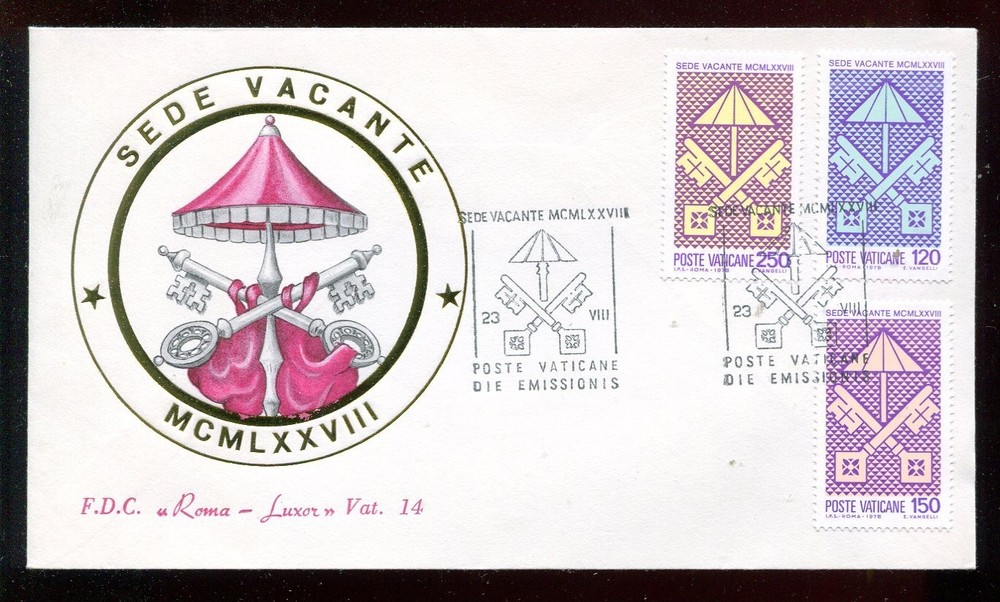 VATICAN FDC 1978 AUGUST