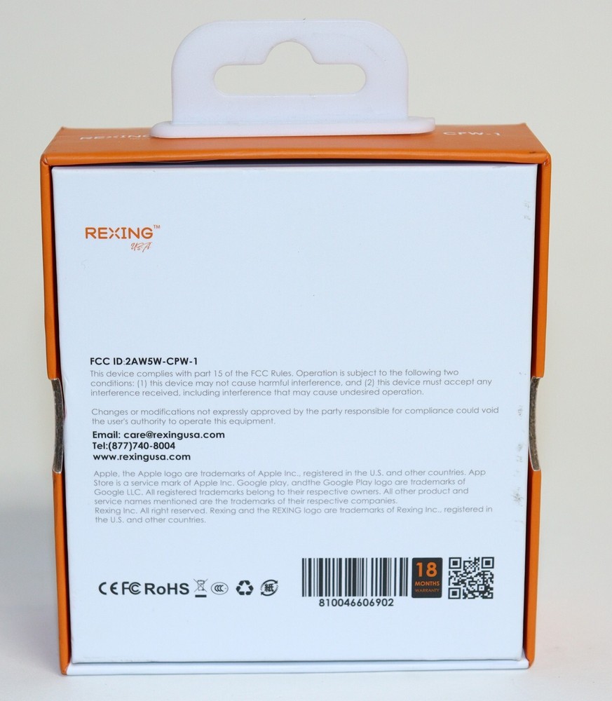 REXING CPW-1 Wireless Carplay Adapter - NEW!