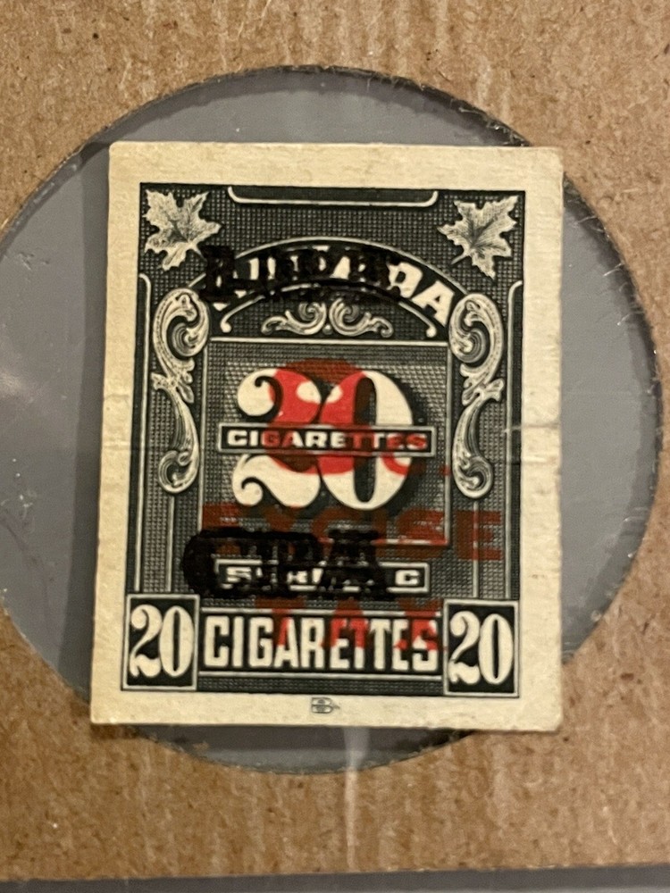 Canada Cigarettes Stamp 20 1960s