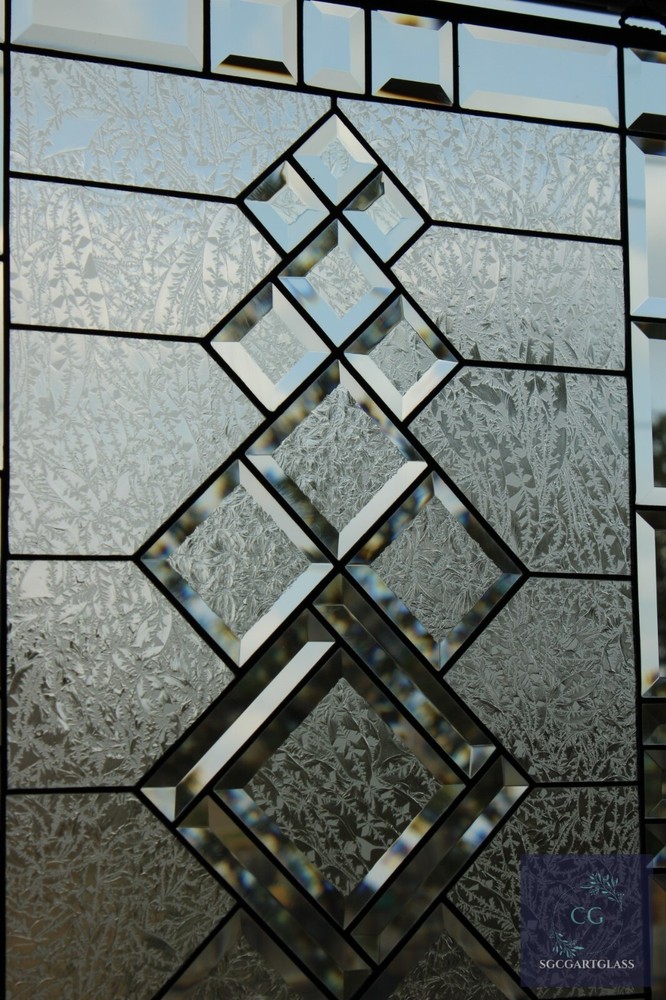 Rectangular stained glass window panel ,hanging,privacy glass,Made to order