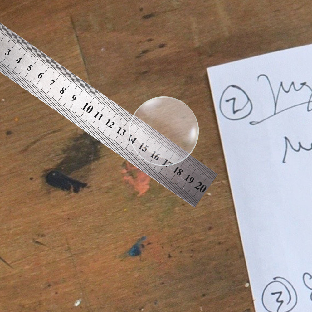 Optical Glass Lens 50mm Diameter Accessory Teaching Tool Experiment Tool