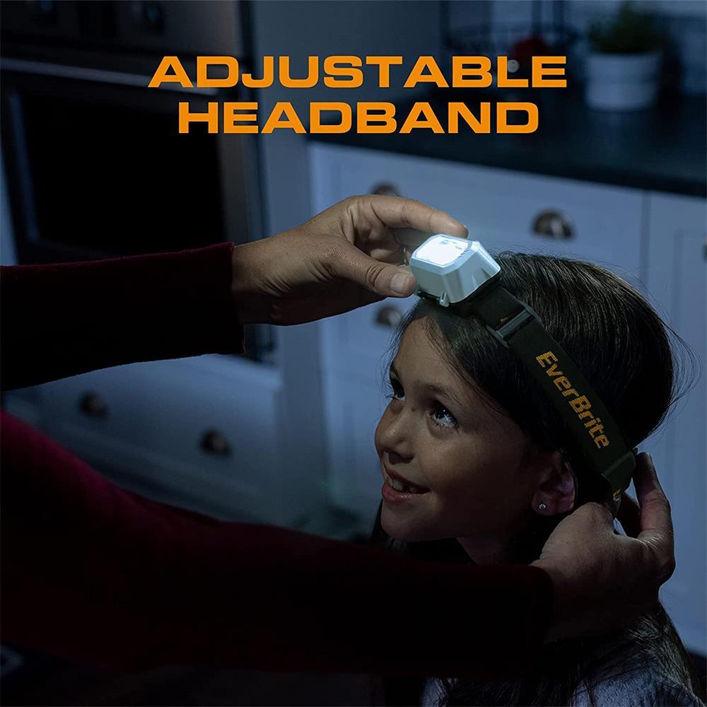 EverBrite 2 Pack LED Headlamp 4 Modes Pivoting Head with Adjustable Headband