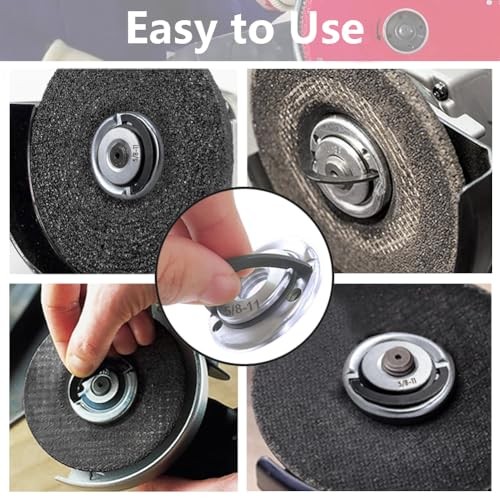 2Pcs Angle Grinder Flange Nuts with 5/8-11 Inch Thread, Quick Change Grinder