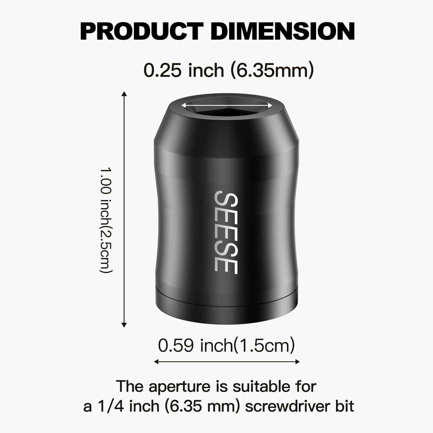 SEESE Strong Magnetic Screw Ring: 1/4 Inch/ 6.35 mm Universal Screw...