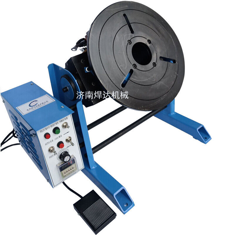 30KG Loading Welding Positioner Turntable Timing Function, With 200mm Chuck