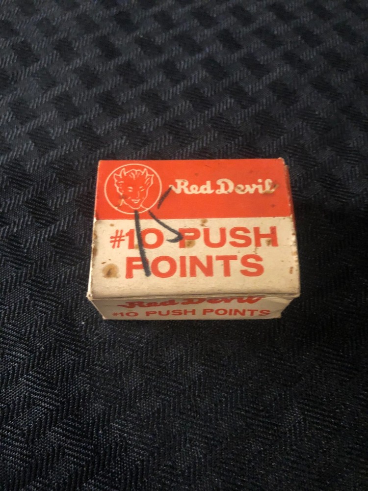 Vintage Red Devil Push Points #10 Small Box
