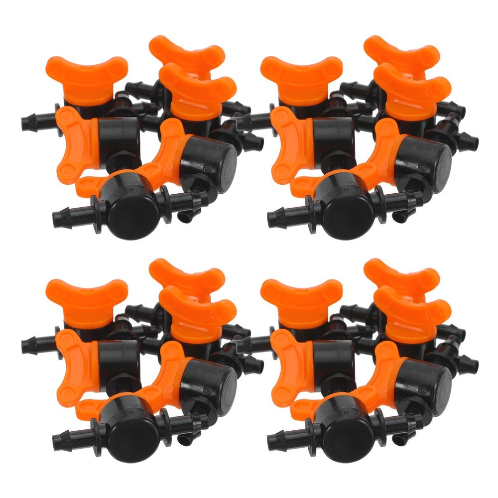 30 Pcs Capillary Mini Valve Drip Irrigation Shut off Valves System Barbed