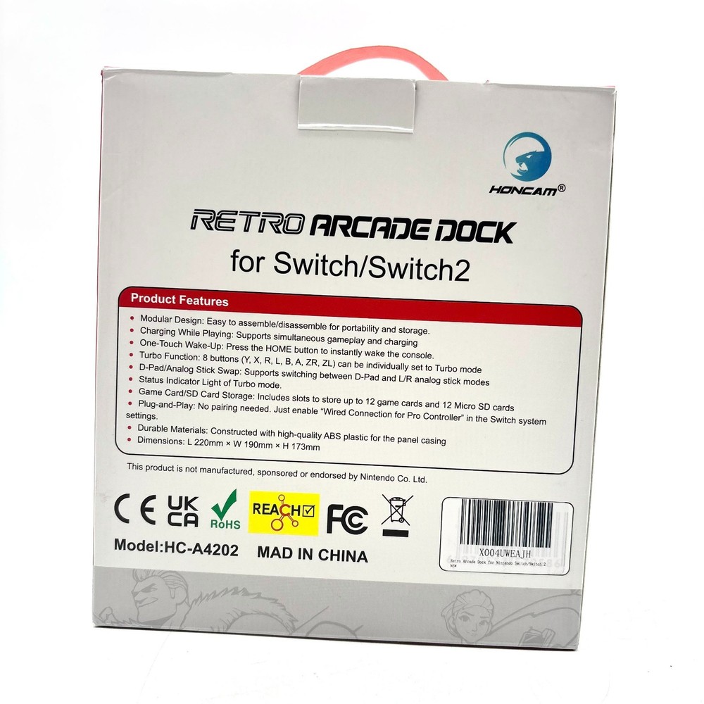 HONCAM Retro Arcade Dock for Nintendo Switch and Switch 2