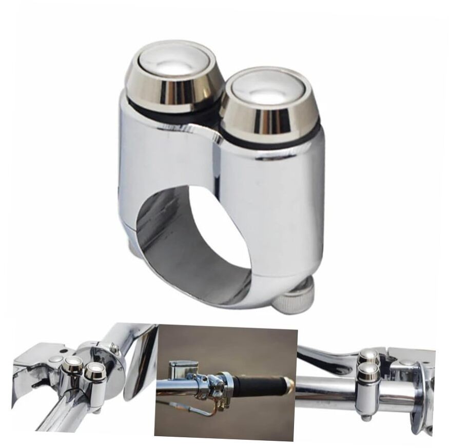 2 Buttons CNC Hand Control Momentary Switch Micro Switch, for 1 1 Inch Chrome