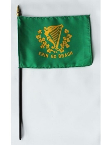 Erin Go Bragh 4" x 6" Mounted Flags