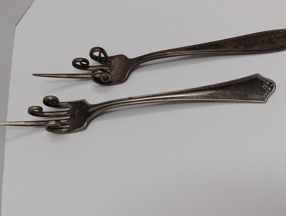 Oneida Community Silver Plate Gag Gift Forks