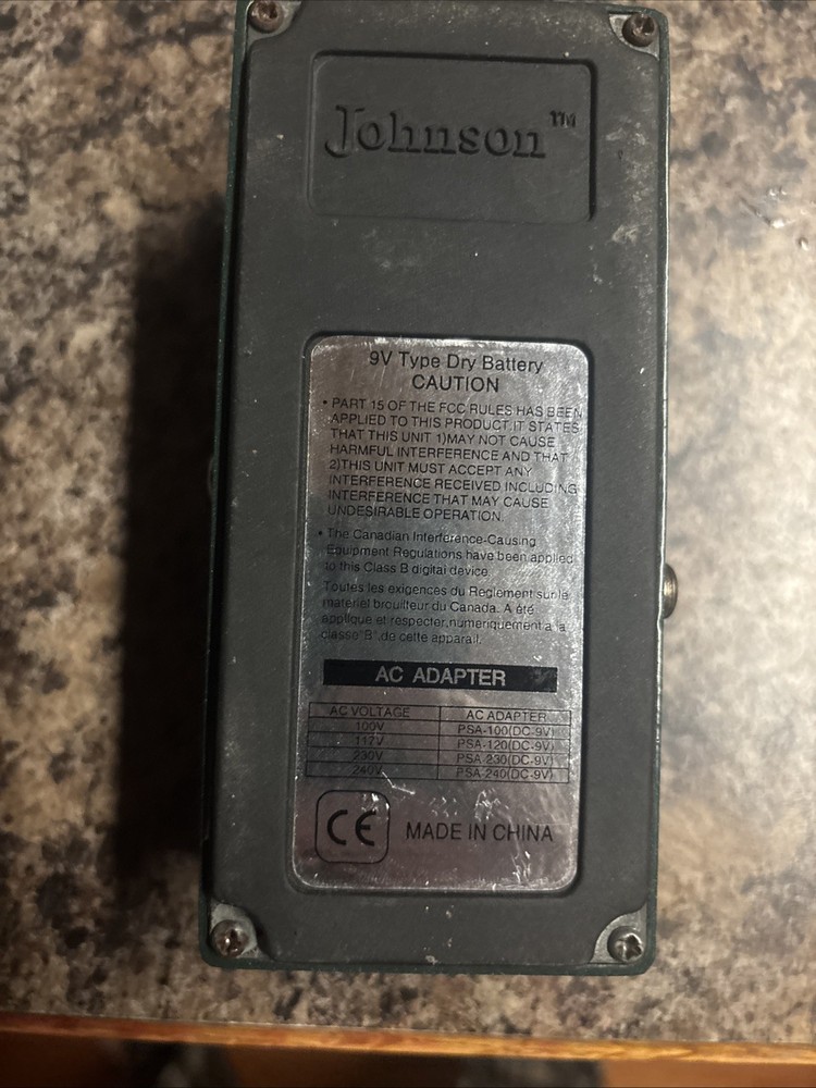 Johnson Sc-2 Stereo Chorus Effect Pedal