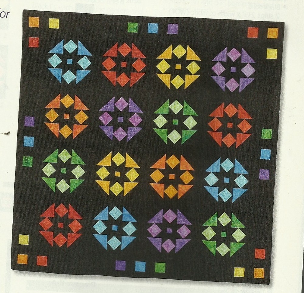 B0040  SPACE CRYSTALS QUILT PATTERN/INSTRUCTIONS