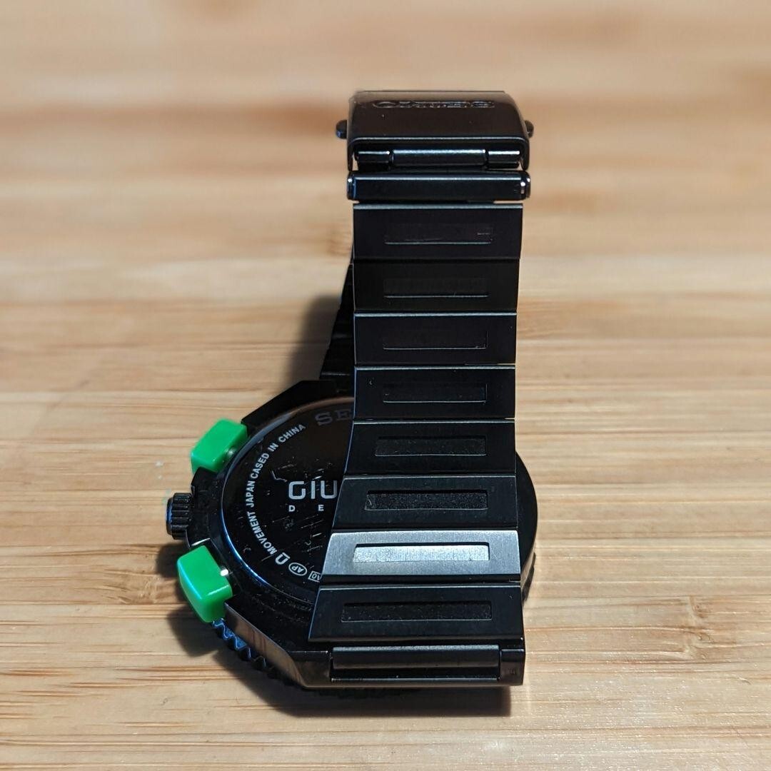 Used SEIKO Giugiaro Design 30th anniversary Black Green with serial number