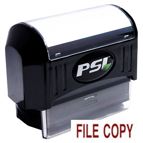 FILE COPY Pre-Inked PSI Rubber Stamp (RED)