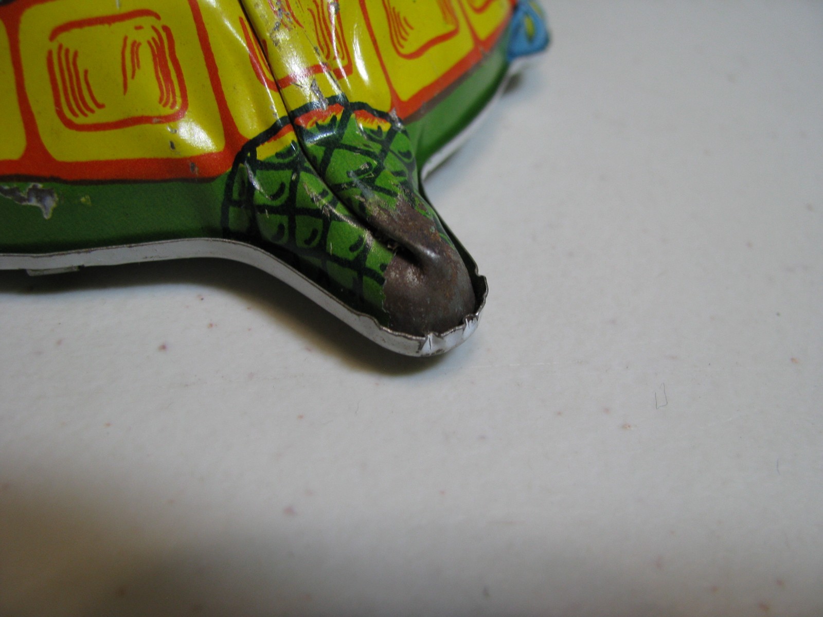 Vintage Turtle with Native Rider Windup Toy - Works!