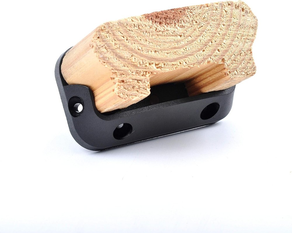 Lightweight Black Railing Brackets - Easy Install for 2x4 Pressure-Treated Decks