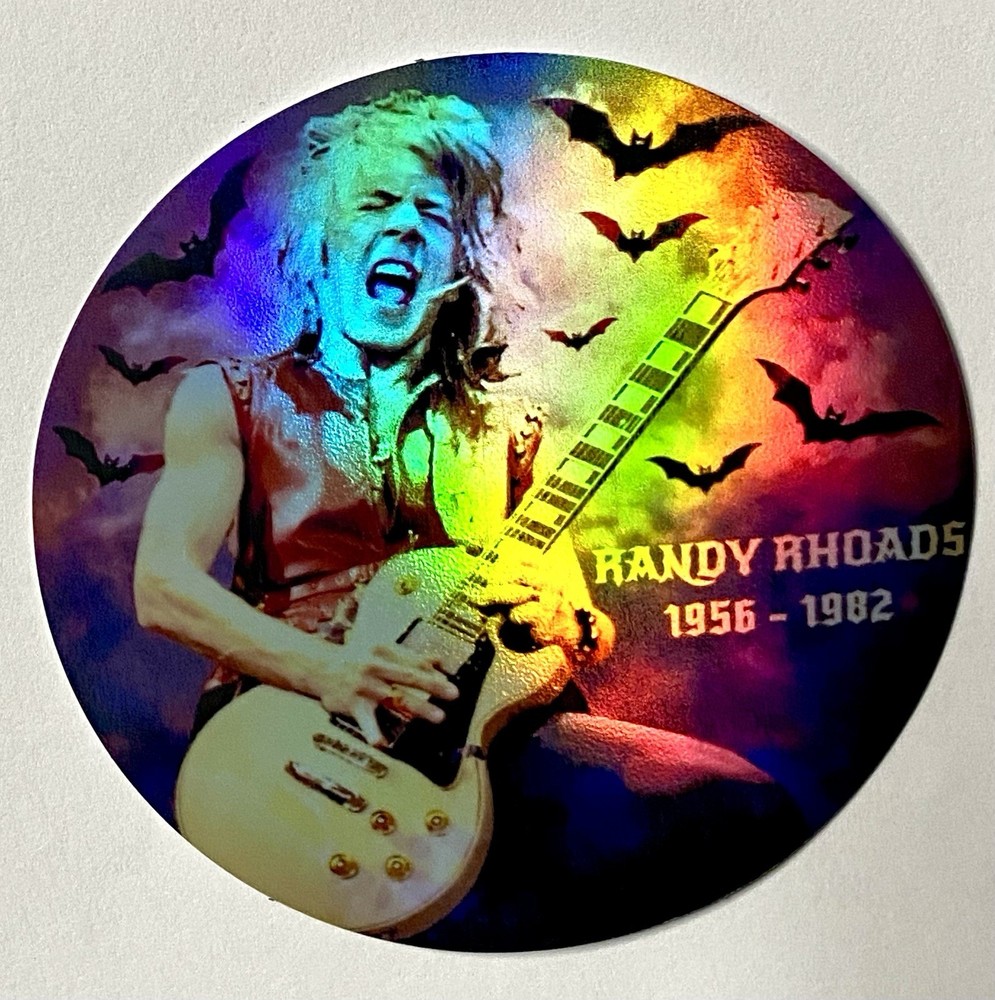 Randy Rhoads 2 5/8” Holographic Vinyl Sticker