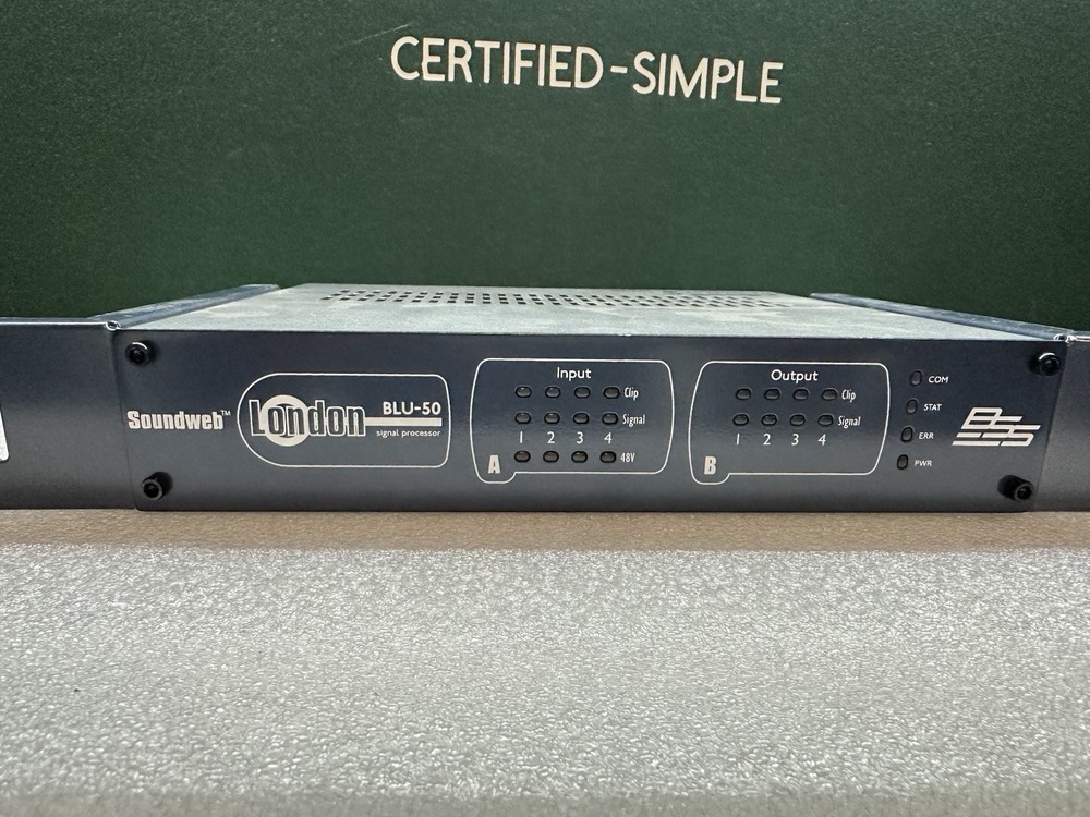 BSS BLU-50 Audio Processor BSSBLU50-M Rack Mount Networked DSP - No AC