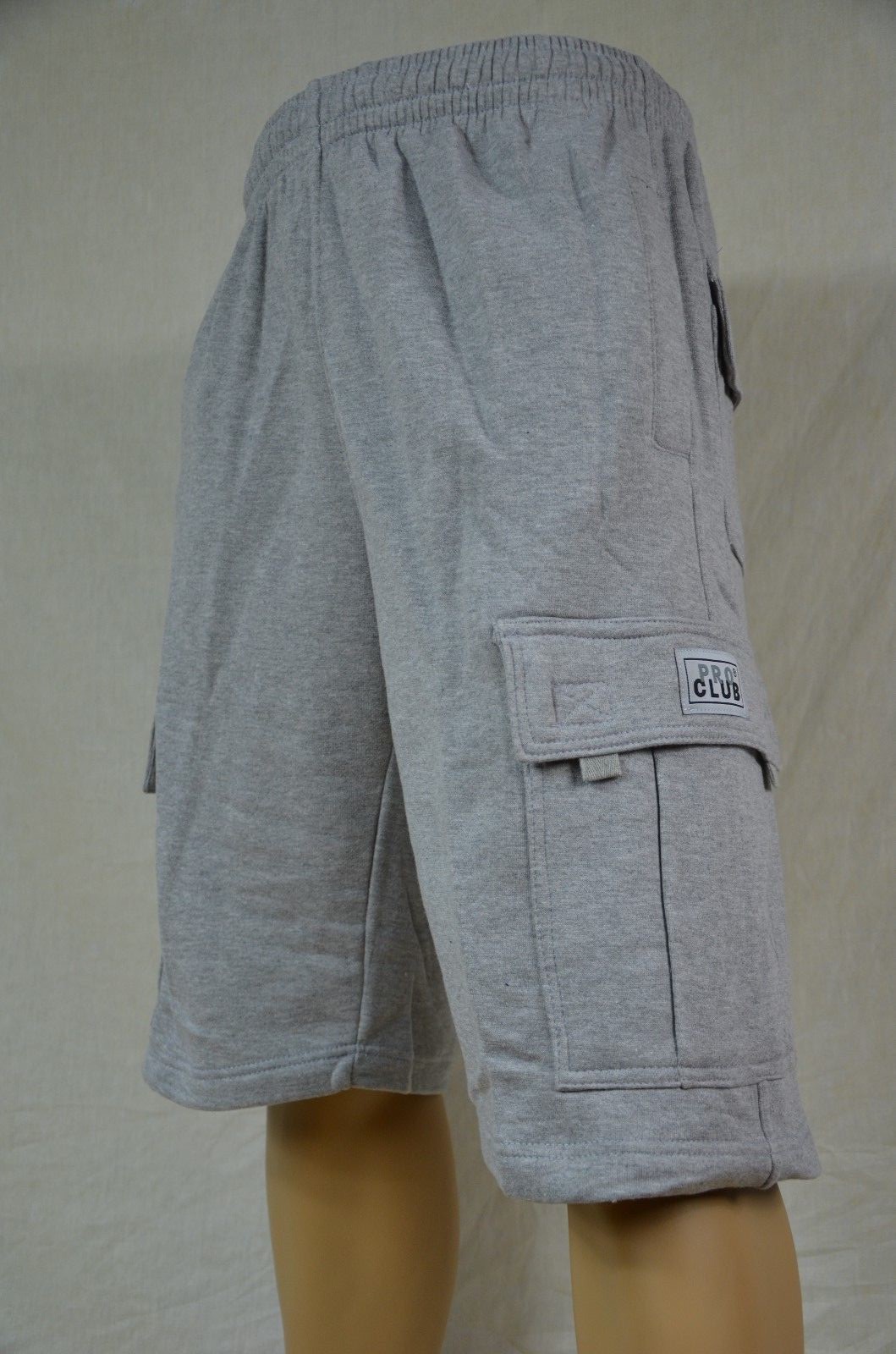 NWT Pro Club Heavy Weight Fleece Cargo Shorts Mens Sweatpants Pocket S-7XL