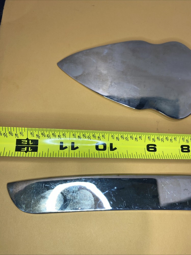 Stainless Silver Anniversary Cake Knife & Server used