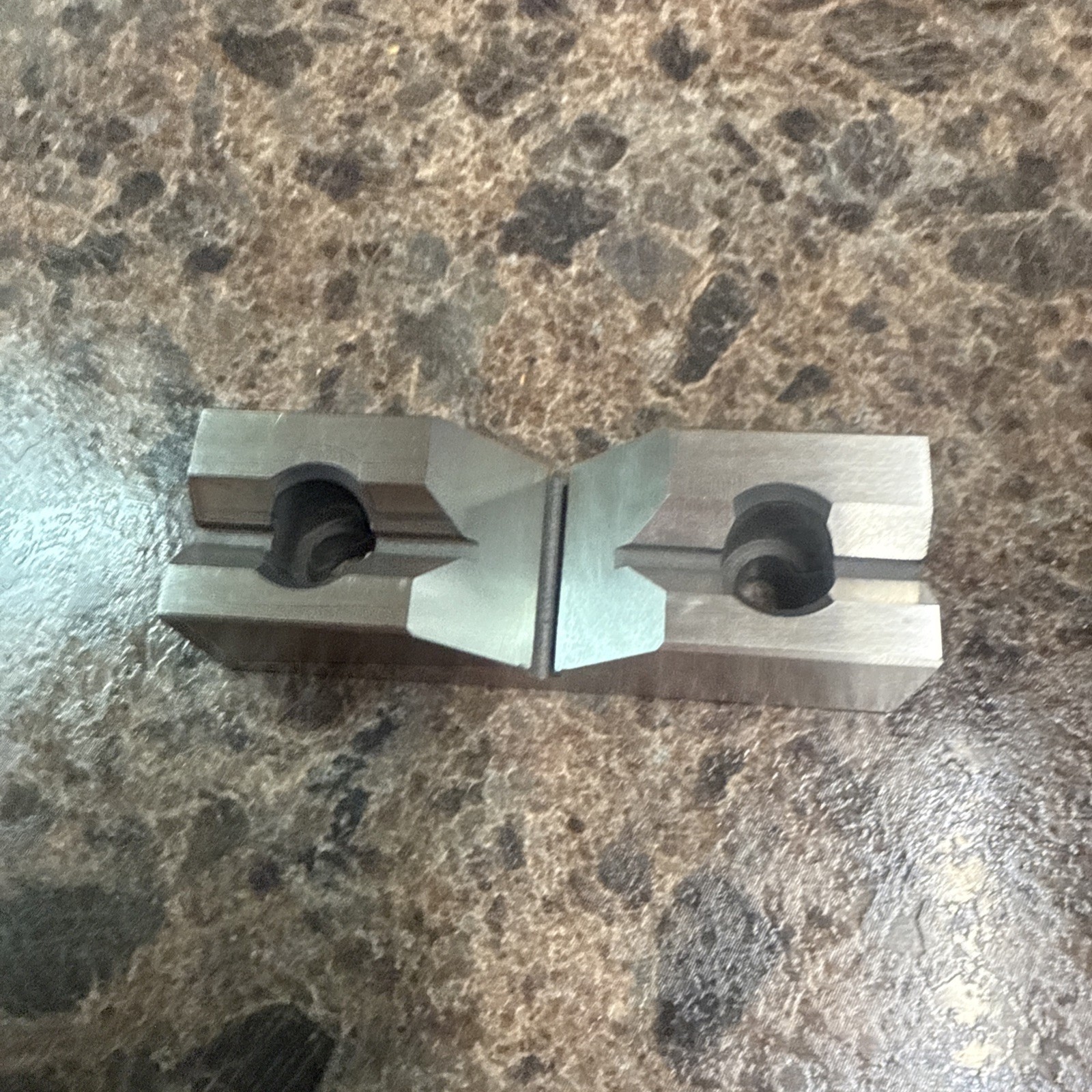 Made for kurt vise Hardened (1) 4” Vert/Horz v- Jaw Made in U.S.A