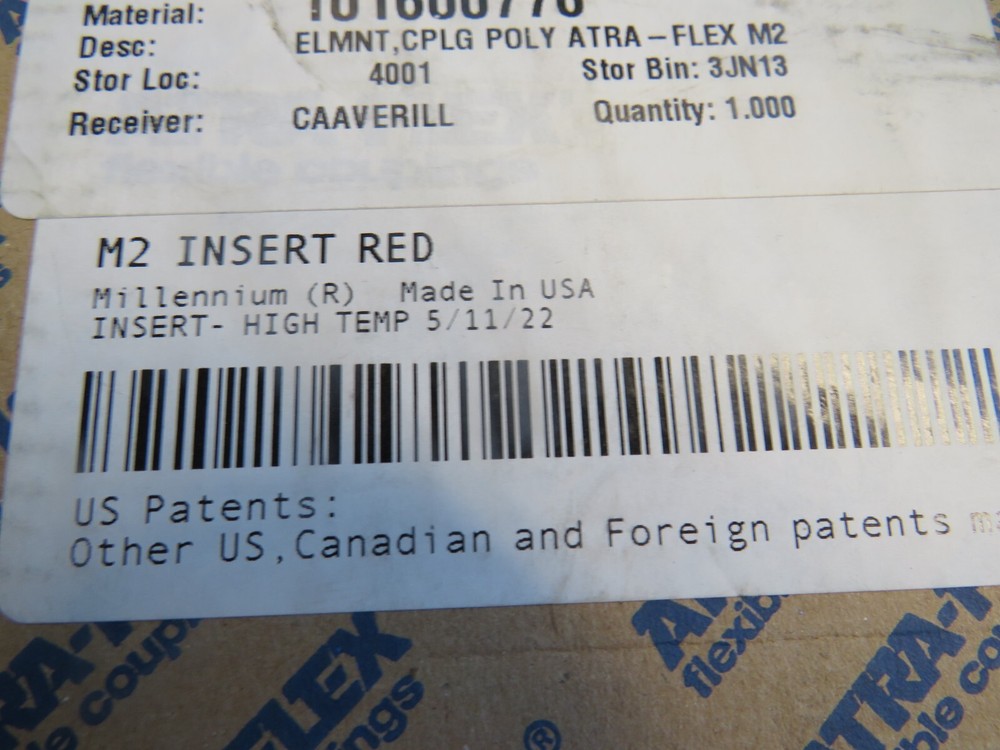 ATRA-FLEX M2 Insert Red High-Temp Coupling