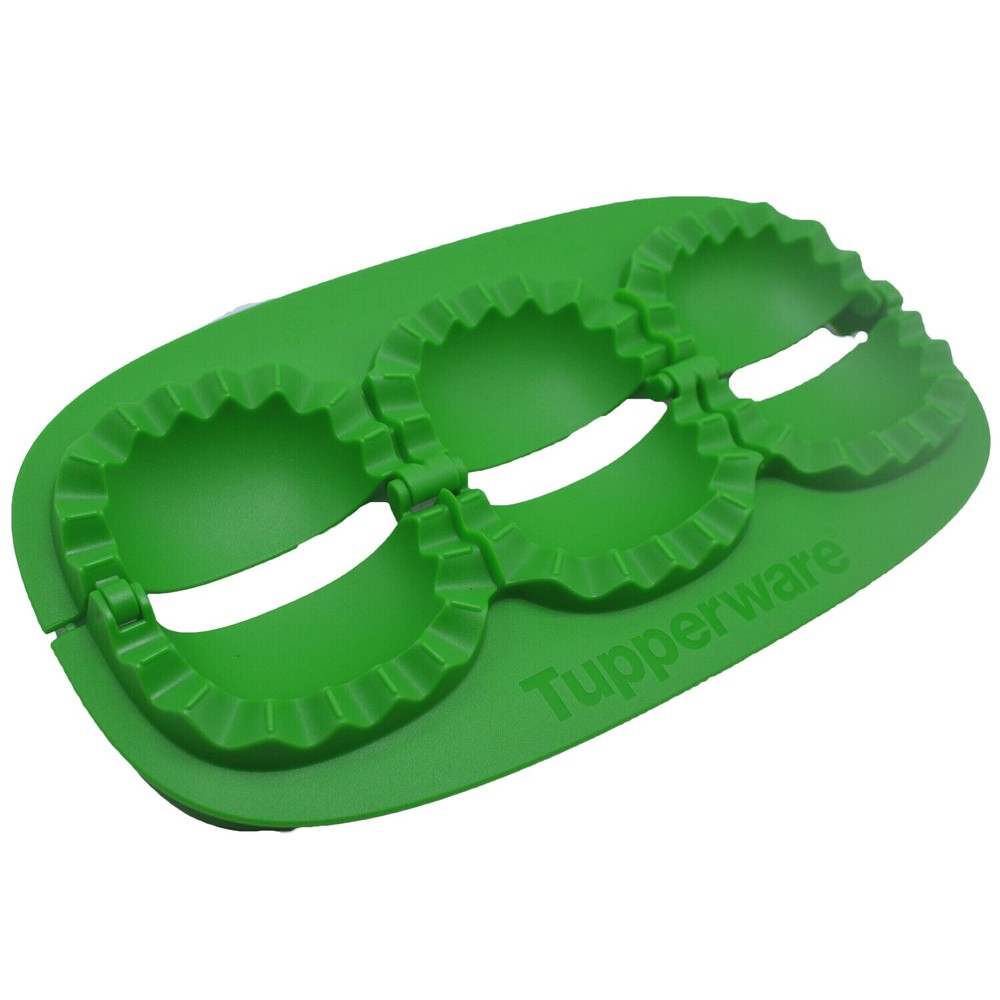 Tupperware 1-2-3 Turnover Empanada Snack 9" Mold Green