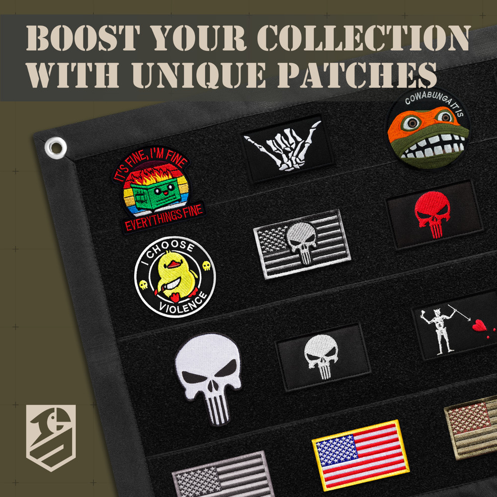 2Pcs It's Fine Patch Set, Embroidered Tactical Morale Funny Meme Hook and Loop