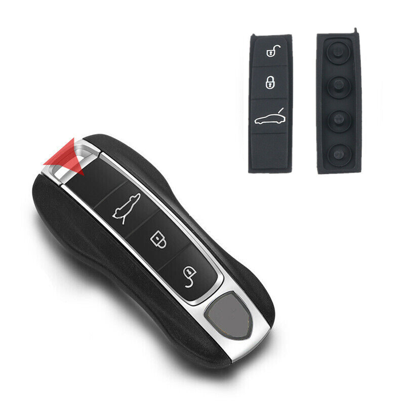 Rubber Key Shell Button Pad Replacement for Porsche Panamera Cayenne 2018-2020