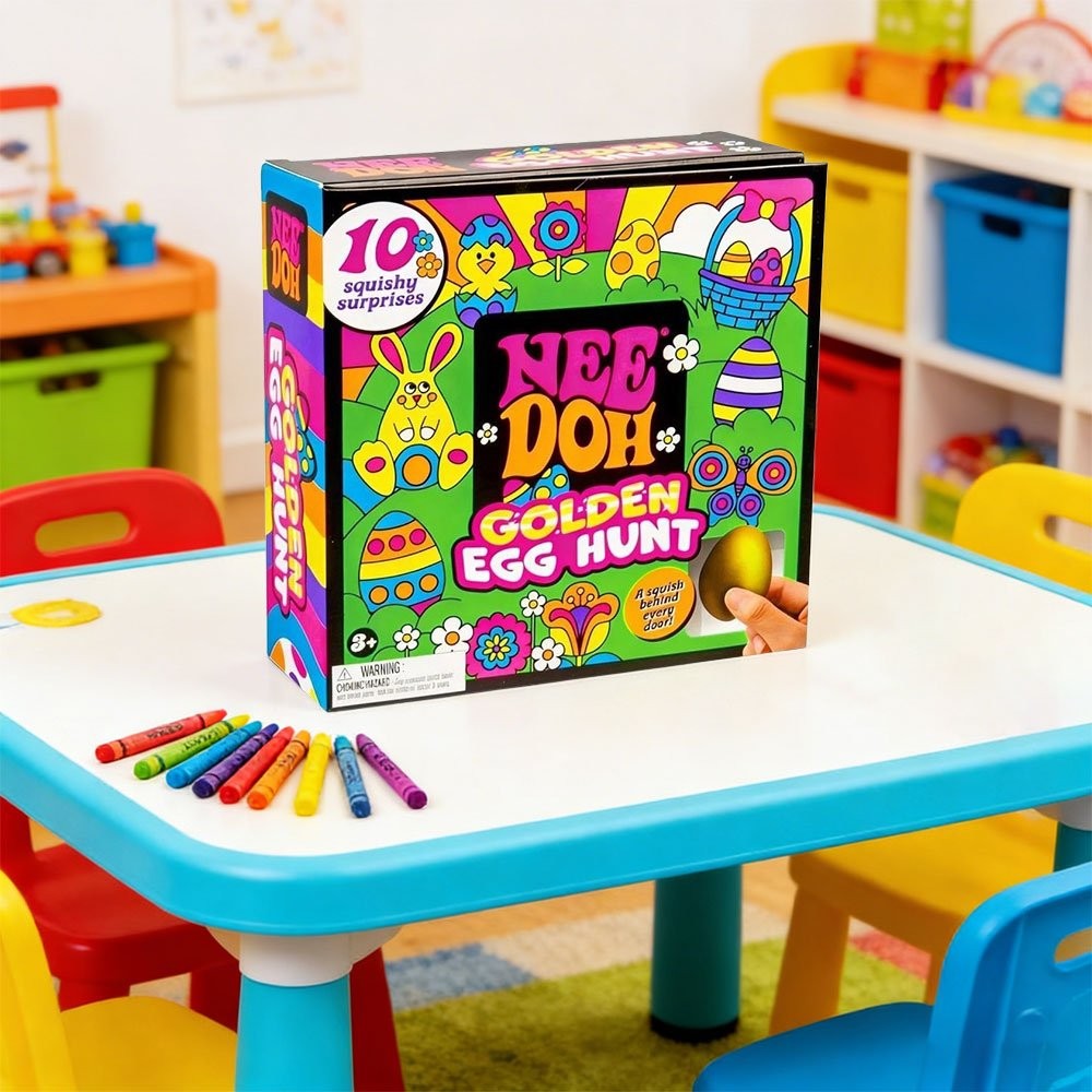 NeeDoh Easter Golden Egg Hunt Mystery (10 Squishy Surprises!) Toy Gift