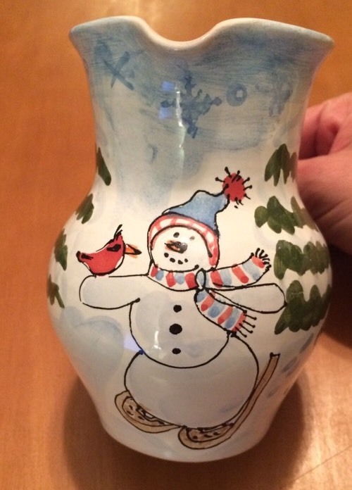 Mesa International Snowman Pitcher 5"