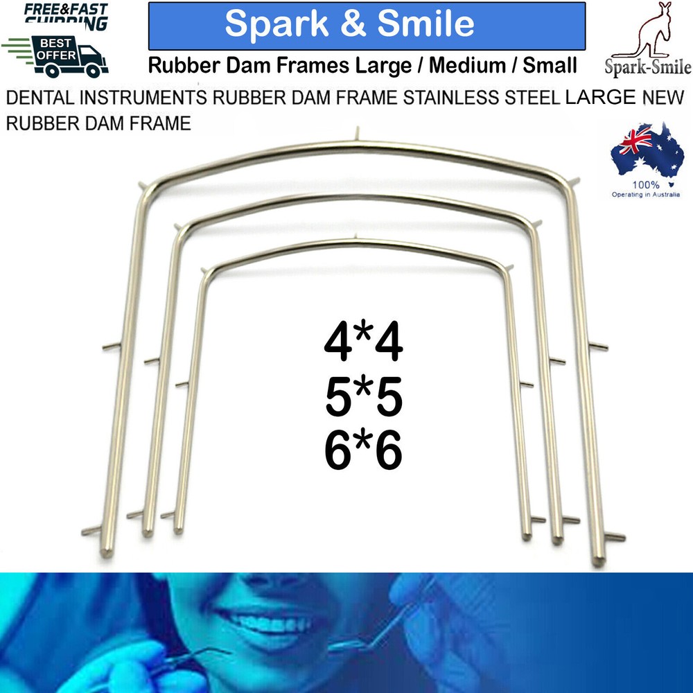 Dam Frames 3pcs Rubber Dam Frames Surgical Endodontics Instruments Stainless CE