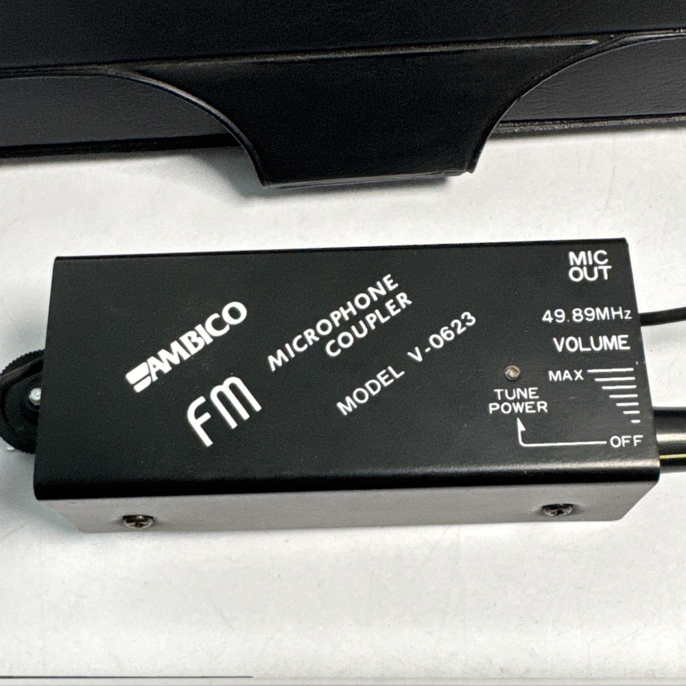 Ambico Wireless Microphone System Model Mic V-0623 Clean Tested