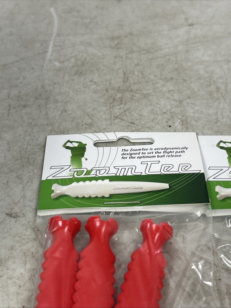 ZoomTee Golf Tee - Red 6-Pack
