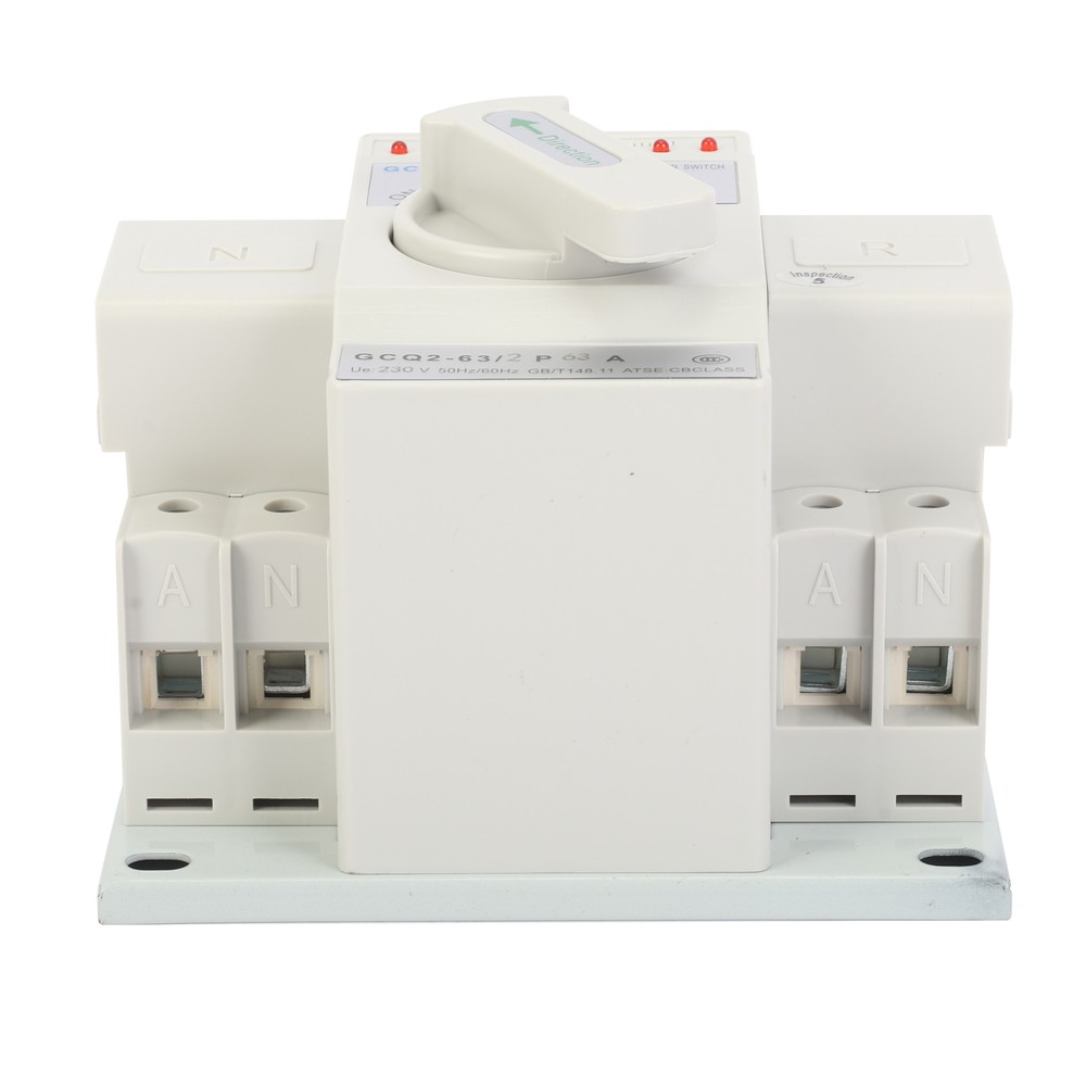 63A 2P 220V Dual Power Automatic Transfer Switch Generator Changeover Switch