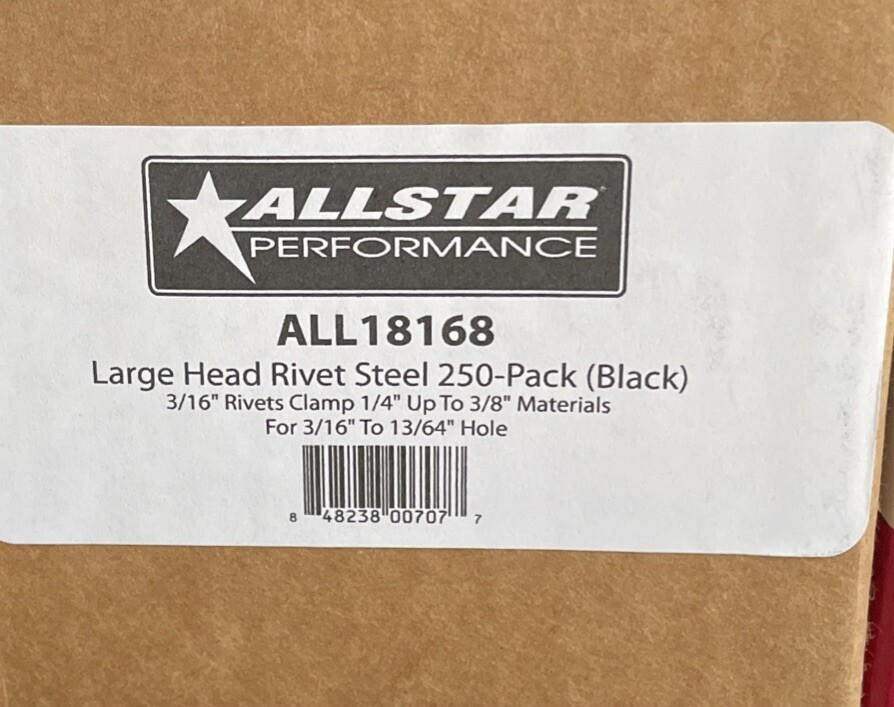 Assorted Allstar Performance Aluminum Rivets / Washers (see description)