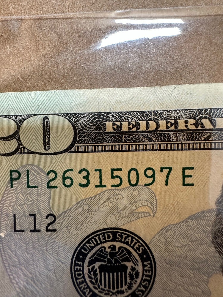 $20 BILL INK ERROR ON NUMBER “3” RARE