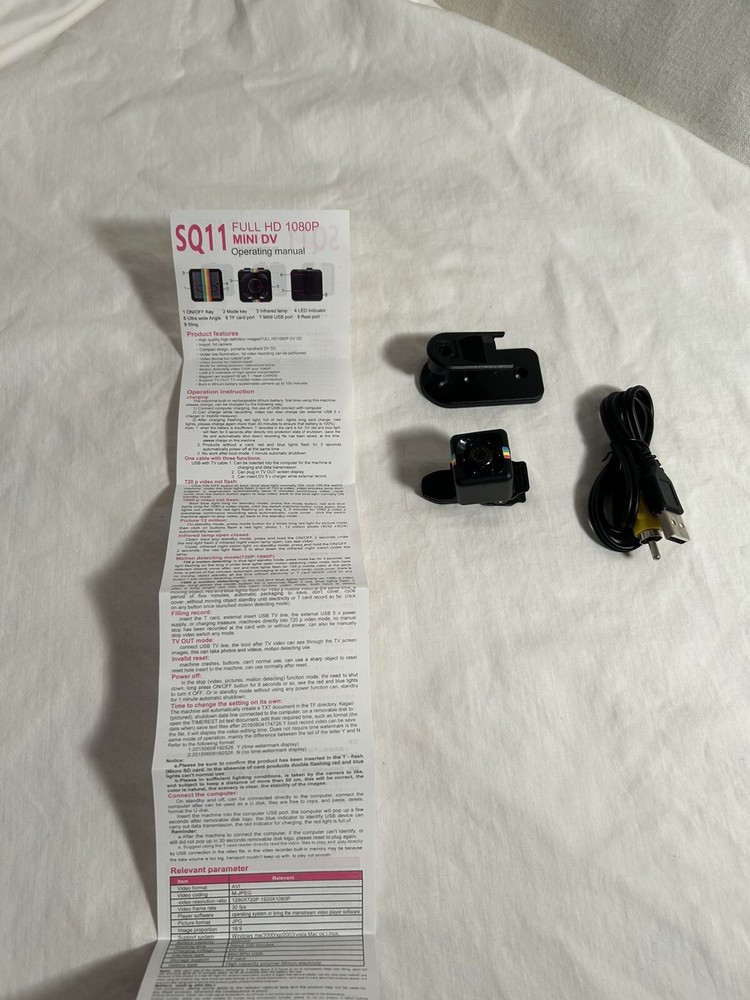 Mini Camera HD 1080P Sensor Night Vision Camcorder Motion DVR Micro Camera SQ 11