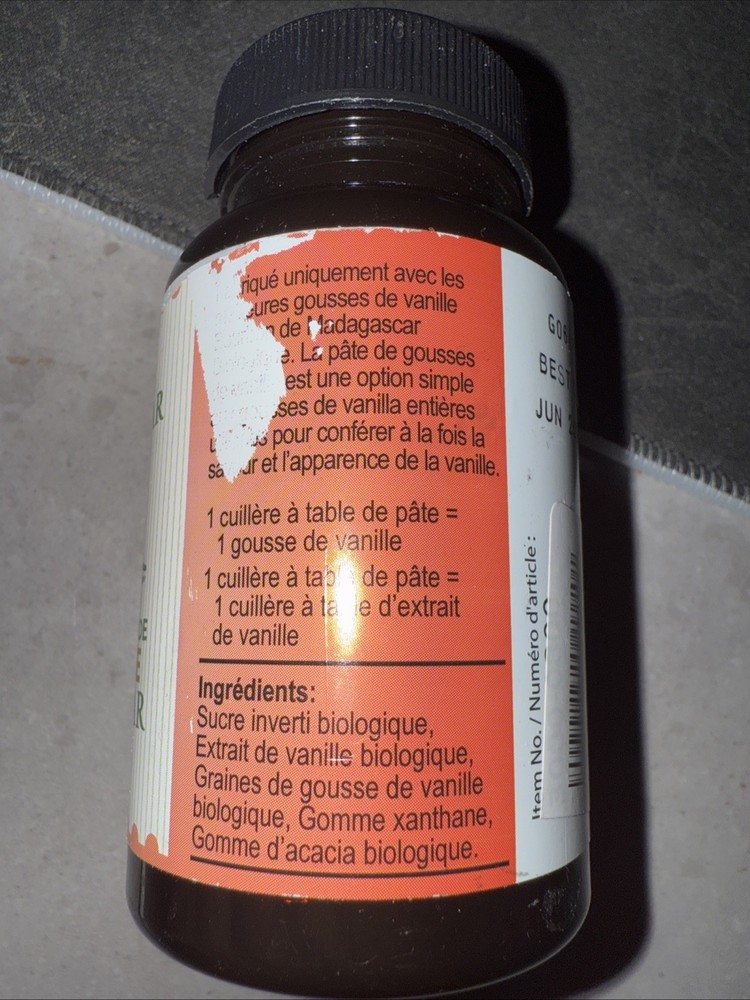 LorAnn Organic Madagascar Vanilla Bean Paste 4 oz. 118 ML
