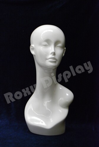 2PCS Female Mannequin Head Bust Wig Hat Jewelry Display #PS-TinaW X2