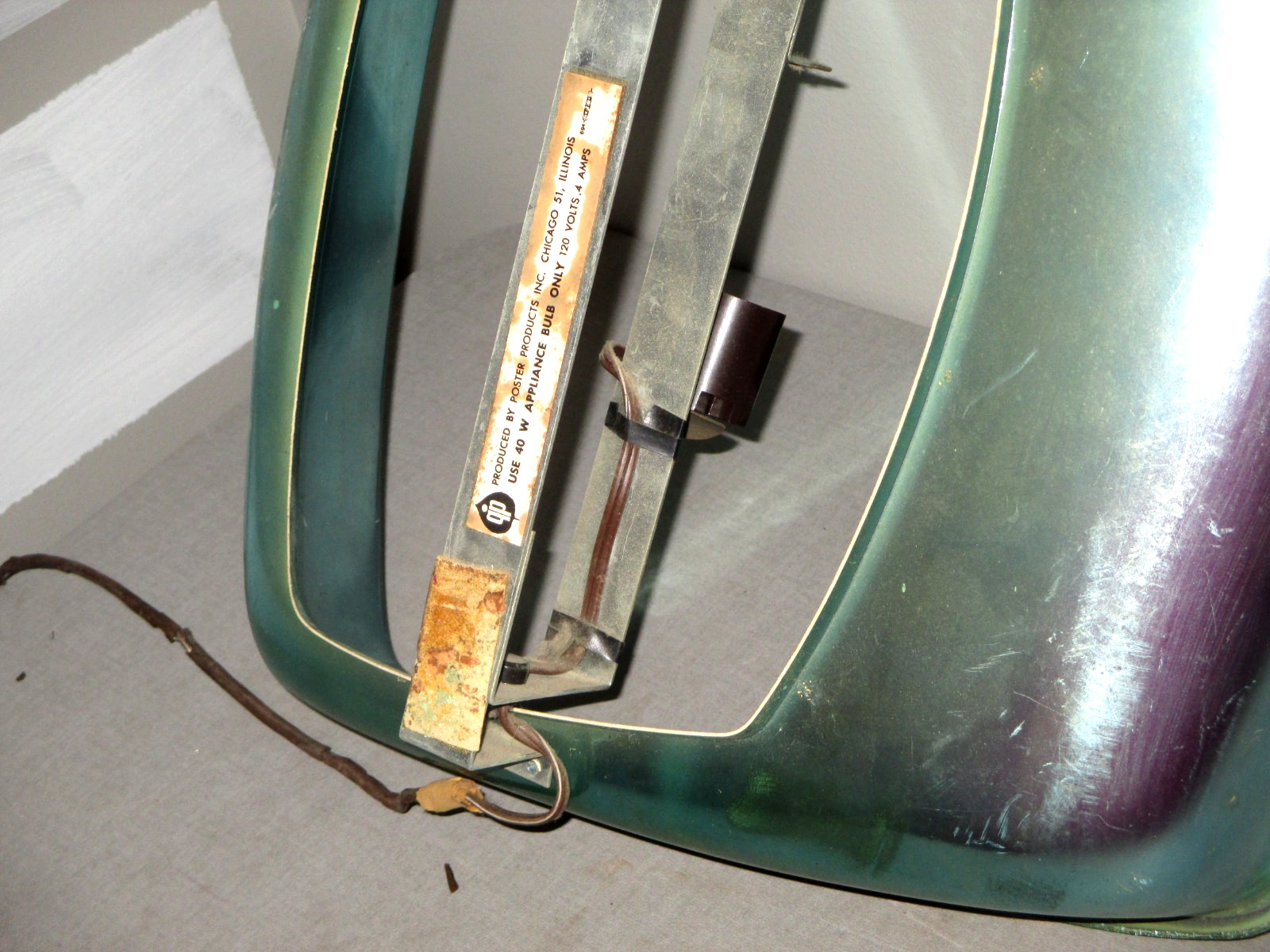 1950'S ANHEUSER-BUSCH BAVARIAN BEER -STORE BAR DISPLAY LIGHTED SPINNING CAN-18"