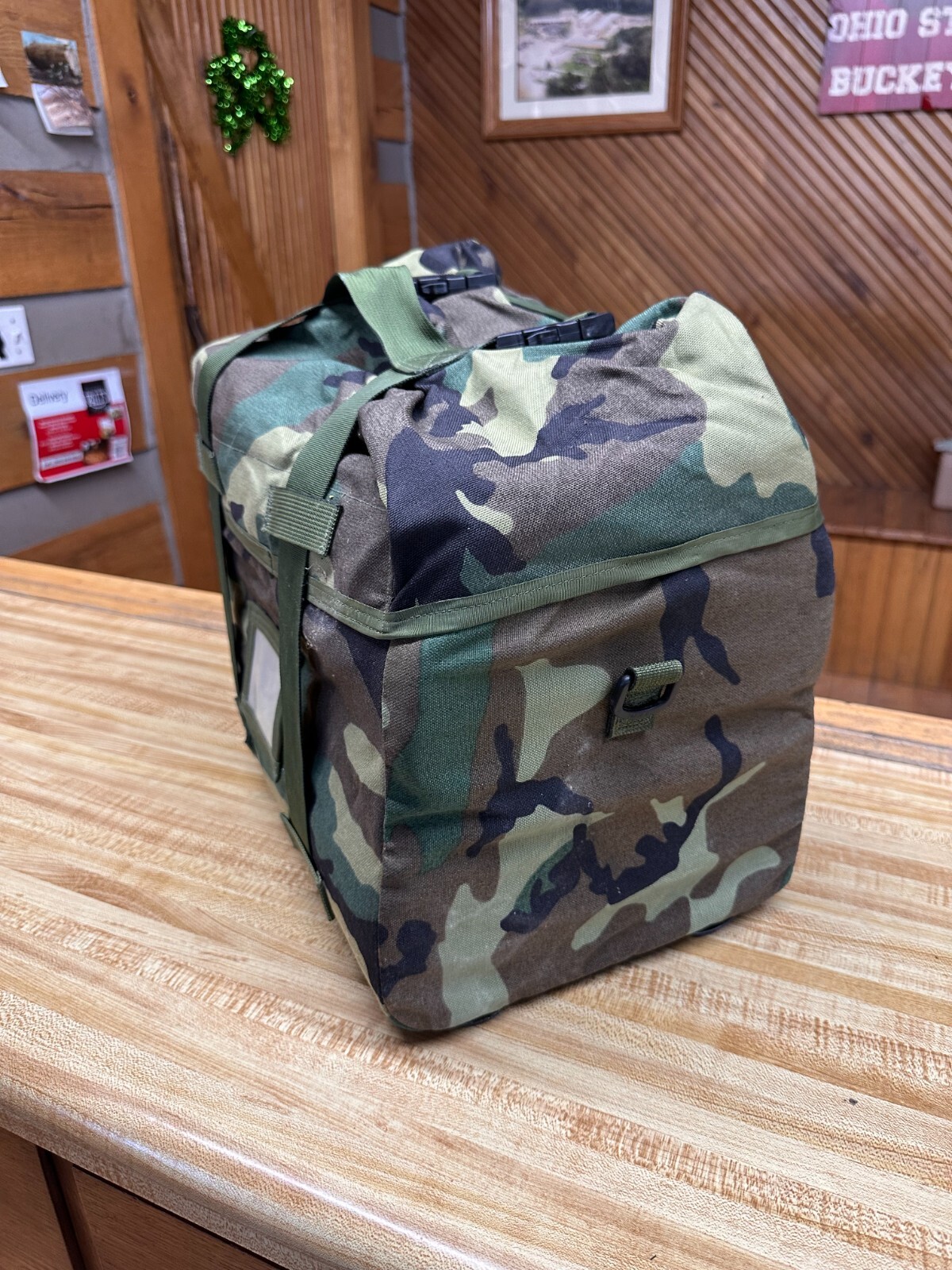 US Military MOLLE Woodland Sleep System Carrier, Used, Free Shipping