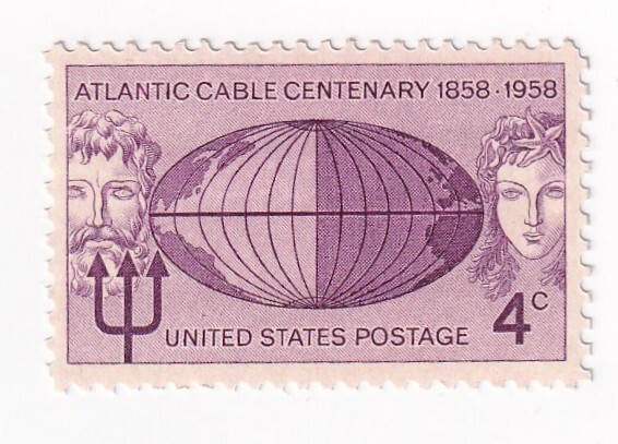STAMP US SCOTT 1112 "Atlantic Cable Centenary" 4 CENT 1958 MNG