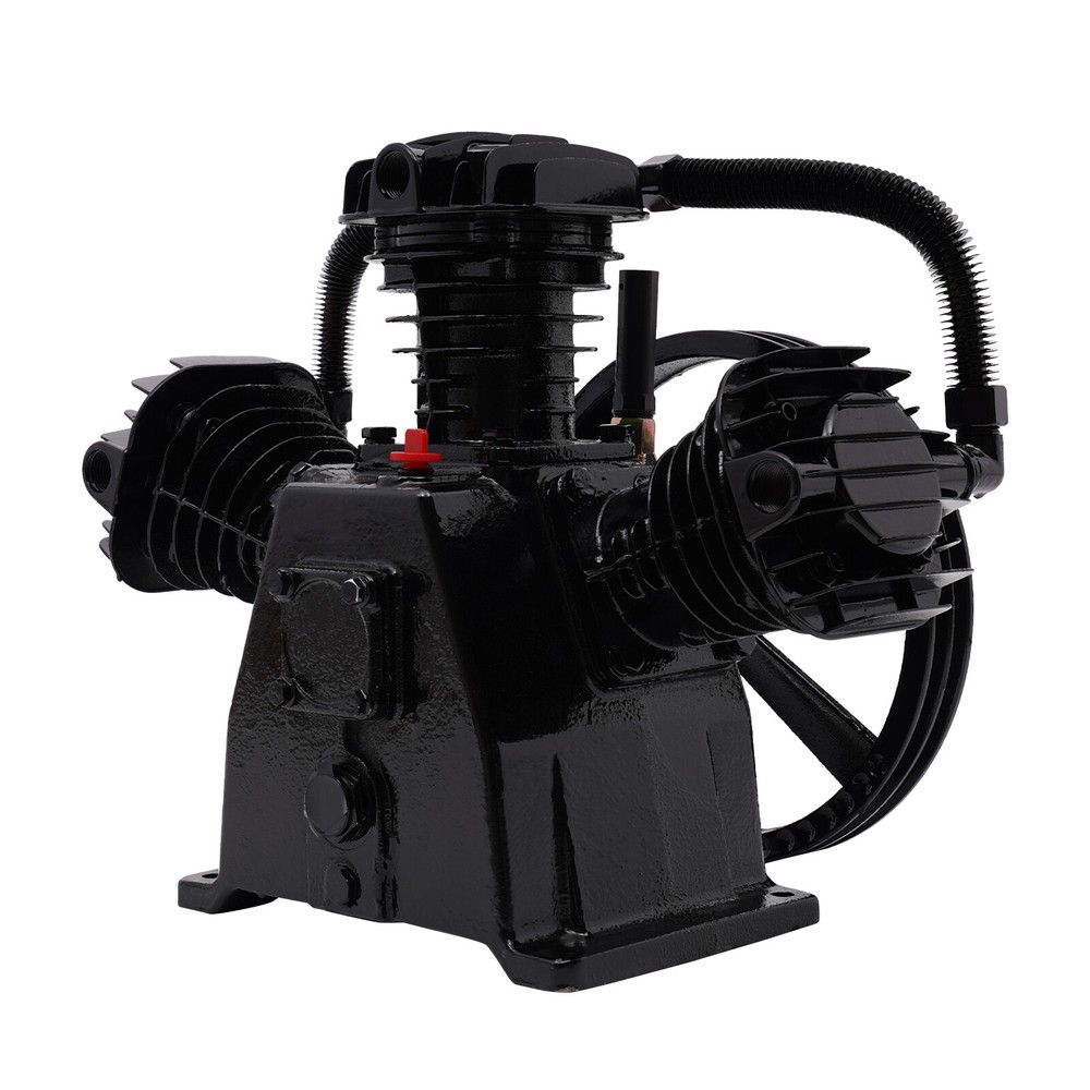 5-HP Single-Stage Inline-Twin Replacement Air Compressor Pump 3 3 Cylinder Head