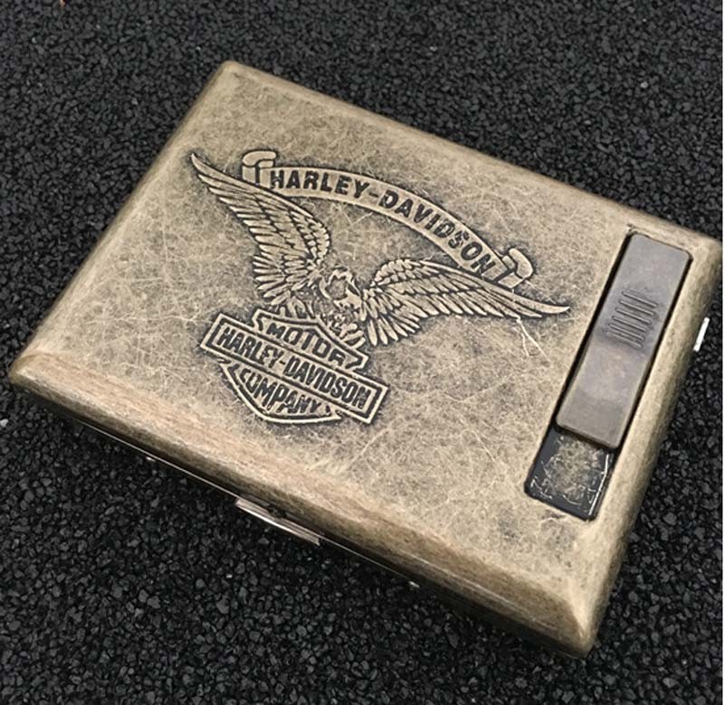 HARLEY - DAVIDSON Lighter cigarette case for 20 cigarettes pack