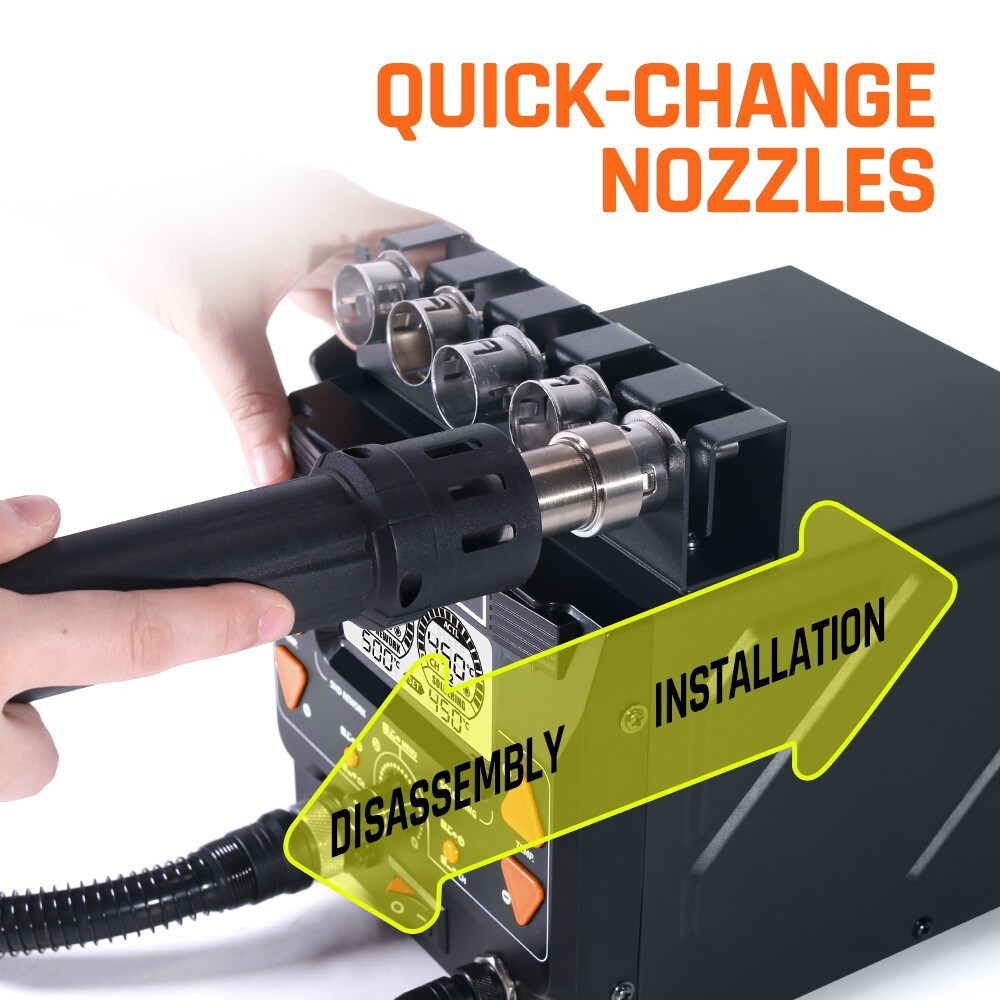 High-Precision 245 Desoldering Station 2-in-1 Hot Air Rework Soldering station