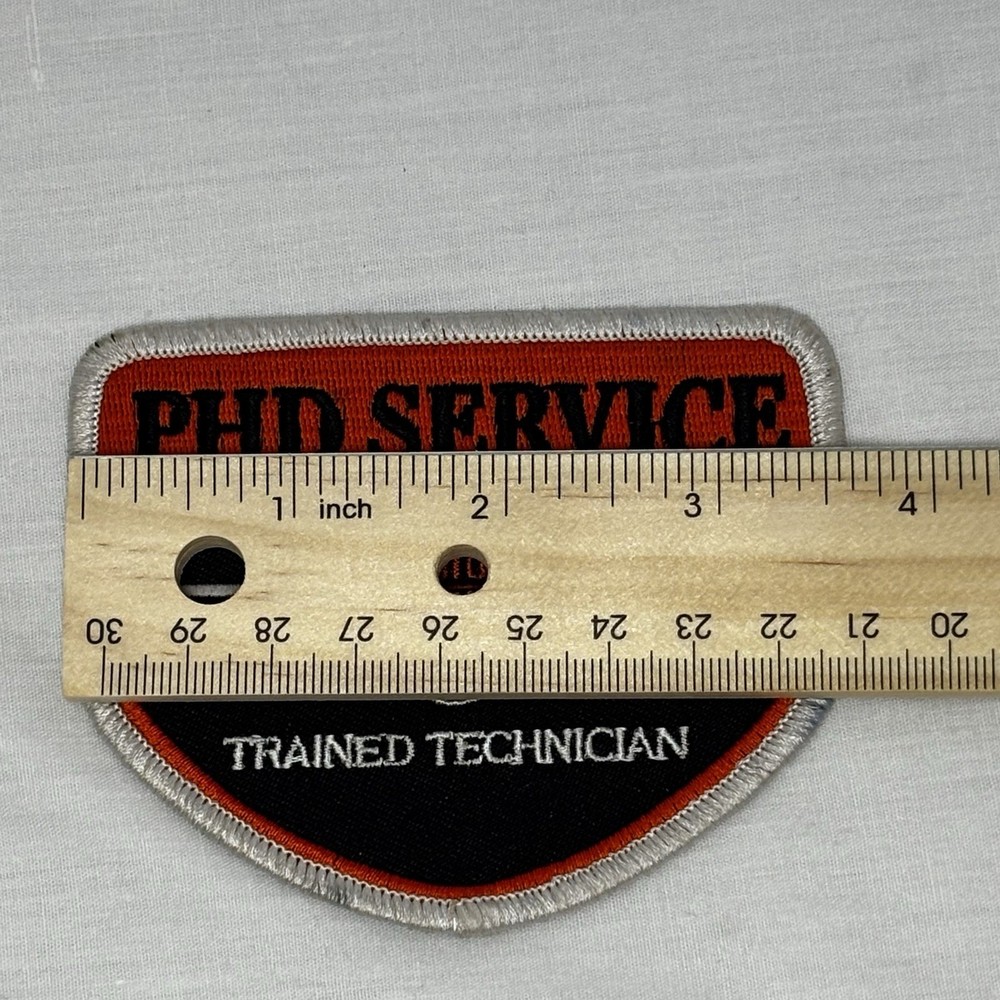 Harley-Davidson PHD Service Trained Technician Patch Black Orange