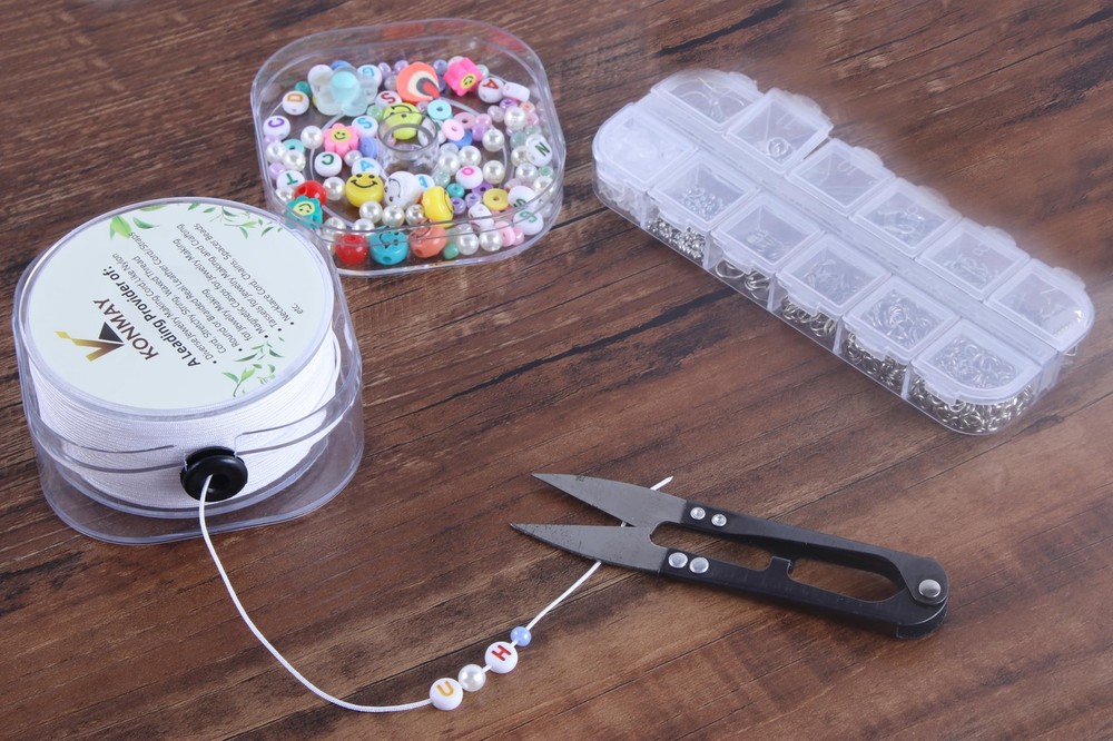 KONMAY 1.0mm White Nylon String with Case for Braided 1.0mm,